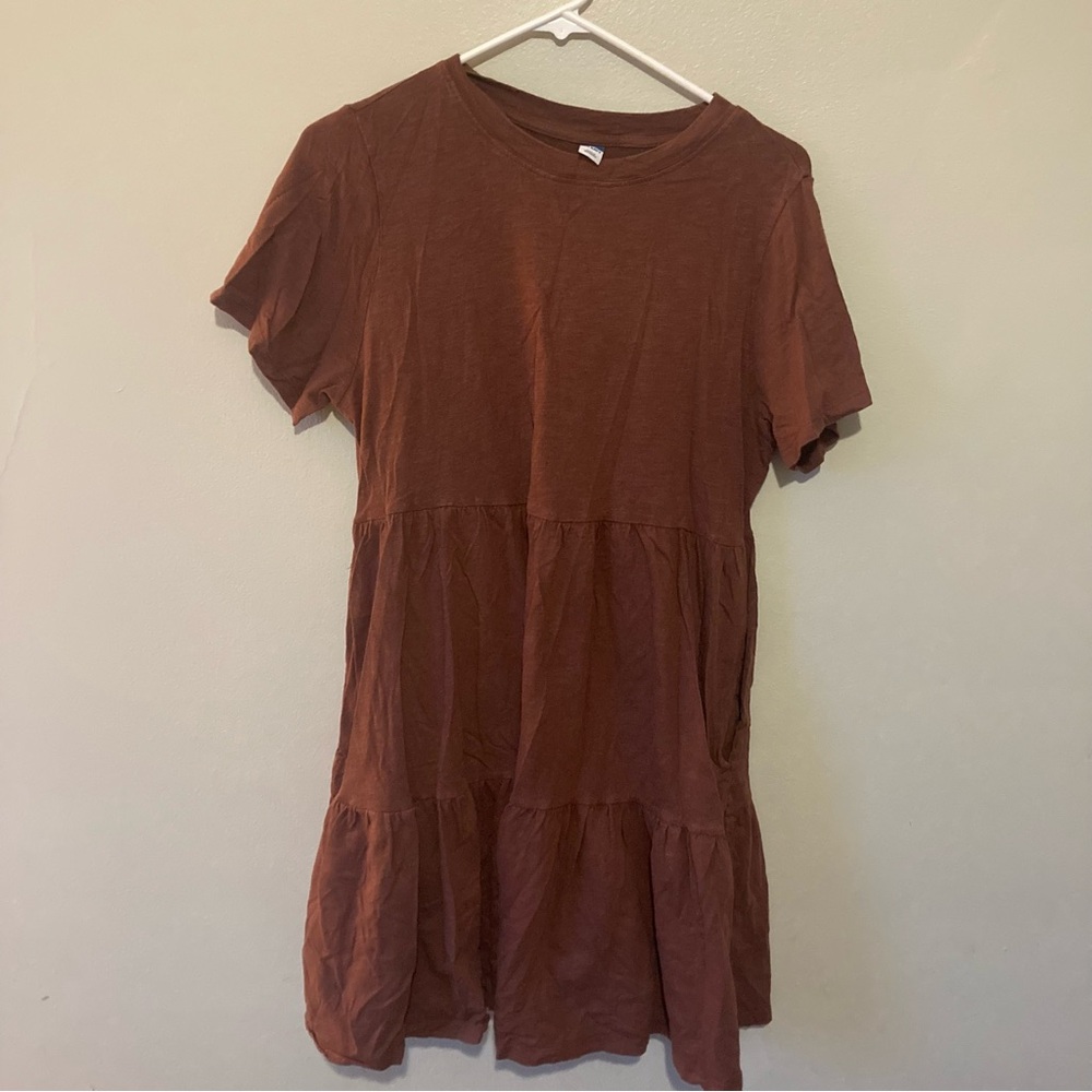 Brown Old Navy T-Shirt Dress